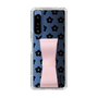 Slim Protection Case - STAND & RING RIBBON Sakura Pink［ Rune Naito - RUNE Flower - Black ］