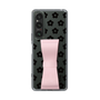 Slim Protection Case - STAND & RING RIBBON Sakura Pink［ Rune Naito - RUNE Flower - Black ］