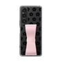 Slim Protection Case - STAND & RING RIBBON Sakura Pink［ Rune Naito - RUNE Flower - Black ］