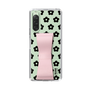 Slim Protection Case - STAND & RING RIBBON Sakura Pink［ Rune Naito - RUNE Flower - Black ］