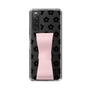 Slim Protection Case - STAND & RING RIBBON Sakura Pink［ Rune Naito - RUNE Flower - Black ］