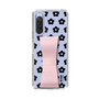 Slim Protection Case - STAND & RING RIBBON Sakura Pink［ Rune Naito - RUNE Flower - Black ］