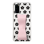 Slim Protection Case - STAND & RING RIBBON Sakura Pink［ Rune Naito - RUNE Flower - Black ］