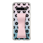 Slim Protection Case - STAND & RING RIBBON Sakura Pink［ Rune Naito - RUNE Flower - Black ］