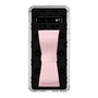 Slim Protection Case - STAND & RING RIBBON Sakura Pink［ Rune Naito - RUNE Flower - Black ］