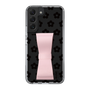 Slim Protection Case - STAND & RING RIBBON Sakura Pink［ Rune Naito - RUNE Flower - Black ］
