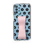 Slim Protection Case - STAND & RING RIBBON Sakura Pink［ Rune Naito - RUNE Flower - Black ］