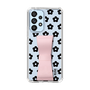Slim Protection Case - STAND & RING RIBBON Sakura Pink［ Rune Naito - RUNE Flower - Black ］