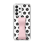 Slim Protection Case - STAND & RING RIBBON Sakura Pink［ Rune Naito - RUNE Flower - Black ］