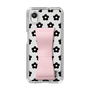 Slim Protection Case - STAND & RING RIBBON Sakura Pink［ Rune Naito - RUNE Flower - Black ］