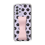 Slim Protection Case - STAND & RING RIBBON Sakura Pink［ Rune Naito - RUNE Flower - Black ］