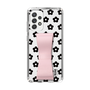 Slim Protection Case - STAND & RING RIBBON Sakura Pink［ Rune Naito - RUNE Flower - Black ］