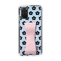 Slim Protection Case - STAND & RING RIBBON Sakura Pink［ Rune Naito - RUNE Flower - Black ］