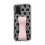 Slim Protection Case - STAND & RING RIBBON Sakura Pink［ Rune Naito - RUNE Flower - Black ］
