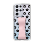Slim Protection Case - STAND & RING RIBBON Sakura Pink［ Rune Naito - RUNE Flower - Black ］