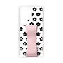 Slim Protection Case - STAND & RING RIBBON Sakura Pink［ Rune Naito - RUNE Flower - Black ］