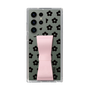 Slim Protection Case - STAND & RING RIBBON Sakura Pink［ Rune Naito - RUNE Flower - Black ］