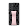 Slim Protection Case - STAND & RING RIBBON Sakura Pink［ Rune Naito - RUNE Flower - Black ］