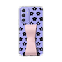 Slim Protection Case - STAND & RING RIBBON Sakura Pink［ Rune Naito - RUNE Flower - Black ］