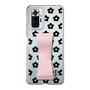 Slim Protection Case - STAND & RING RIBBON Sakura Pink［ Rune Naito - RUNE Flower - Black ］
