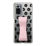 Slim Protection Case - STAND & RING RIBBON Sakura Pink［ Rune Naito - RUNE Flower - Black ］