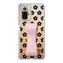 Slim Protection Case - STAND & RING RIBBON Sakura Pink［ Rune Naito - RUNE Flower - Black ］