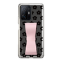 Slim Protection Case - STAND & RING RIBBON Sakura Pink［ Rune Naito - RUNE Flower - Black ］
