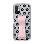 Slim Protection Case - STAND & RING RIBBON Sakura Pink［ Rune Naito - RUNE Flower - Black ］