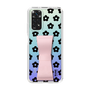 Slim Protection Case - STAND & RING RIBBON Sakura Pink［ Rune Naito - RUNE Flower - Black ］