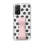 Slim Protection Case - STAND & RING RIBBON Sakura Pink［ Rune Naito - RUNE Flower - Black ］