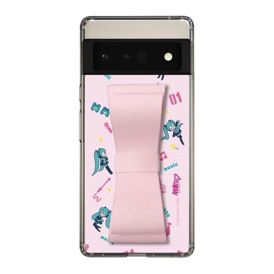 Slim Protection Case - STAND & RING RIBBON Sakura Pink［ HATSUNE MIKU - Ribbon - Instrumental - Pink ］