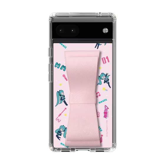 Slim Protection Case - STAND & RING RIBBON Sakura Pink［ HATSUNE MIKU - Ribbon - Instrumental - Pink ］