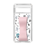 Slim Protection Case - STAND & RING RIBBON Sakura Pink［ HATSUNE MIKU - Ribbon - Instrumental - Monochrome ］