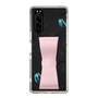 Slim Protection Case - STAND & RING RIBBON Sakura Pink［ HATSUNE MIKU - Ribbon - Instrumental - Monochrome ］