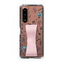 Slim Protection Case - STAND & RING RIBBON Sakura Pink［ HATSUNE MIKU - Ribbon - Instrumental - Monochrome ］