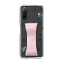 Slim Protection Case - STAND & RING RIBBON Sakura Pink［ HATSUNE MIKU - Ribbon - Instrumental - Monochrome ］