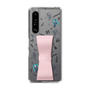 Slim Protection Case - STAND & RING RIBBON Sakura Pink［ HATSUNE MIKU - Ribbon - Instrumental - Monochrome ］