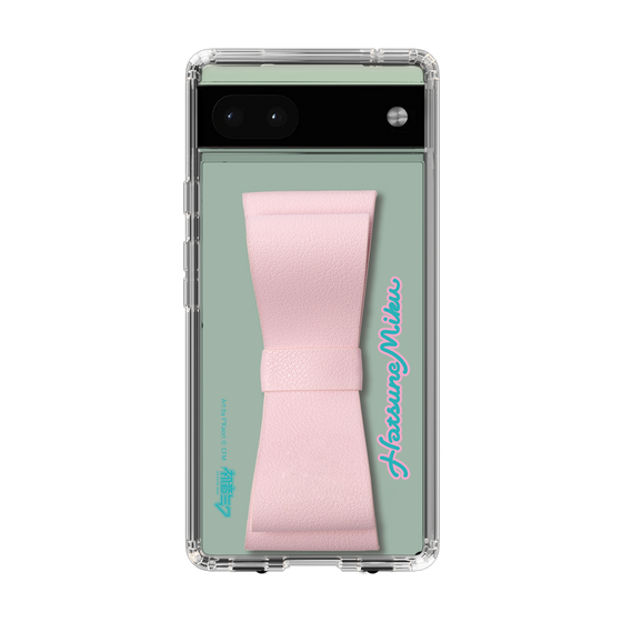Slim Protection Case - STAND & RING RIBBON Sakura Pink［ HATSUNE MIKU - Ribbon - Logo ］