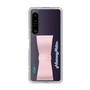Slim Protection Case - STAND & RING RIBBON Sakura Pink［ HATSUNE MIKU - Ribbon - Logo ］