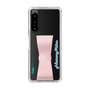 Slim Protection Case - STAND & RING RIBBON Sakura Pink［ HATSUNE MIKU - Ribbon - Logo ］