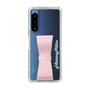 Slim Protection Case - STAND & RING RIBBON Sakura Pink［ HATSUNE MIKU - Ribbon - Logo ］