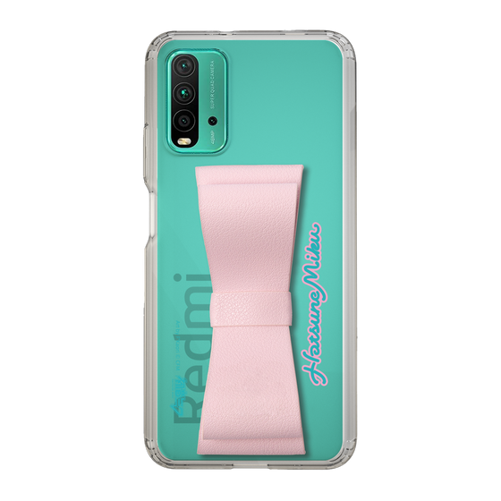 Slim Protection Case - STAND & RING RIBBON Sakura Pink［ HATSUNE MIKU - Ribbon - Logo ］