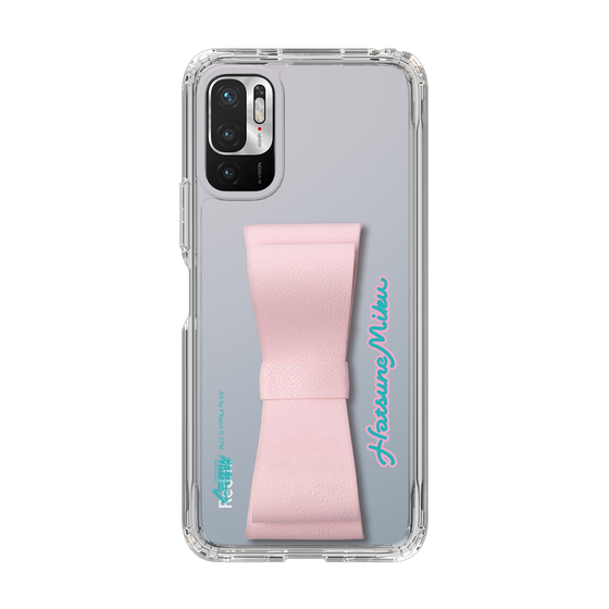 Slim Protection Case - STAND & RING RIBBON Sakura Pink［ HATSUNE MIKU - Ribbon - Logo ］