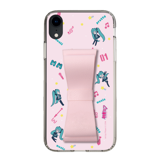 Slim Protection Case - STAND & RING RIBBON Sakura Pink［ HATSUNE MIKU - Ribbon - Instrumental - Pink ］