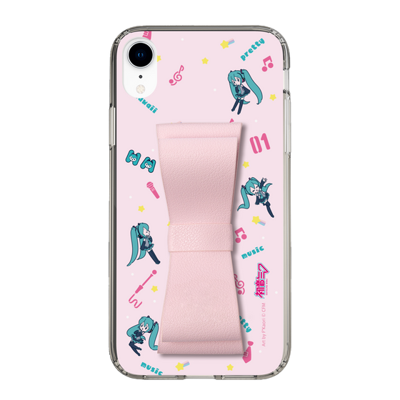 Slim Protection Case - STAND & RING RIBBON Sakura Pink［ HATSUNE MIKU - Ribbon - Instrumental - Pink ］