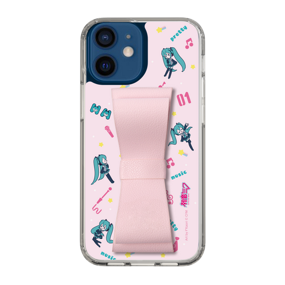 Slim Protection Case - STAND & RING RIBBON Sakura Pink［ HATSUNE MIKU - Ribbon - Instrumental - Pink ］