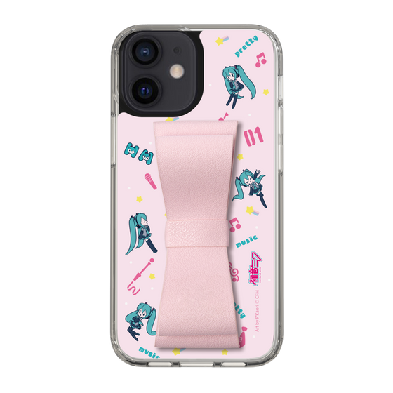 Slim Protection Case - STAND & RING RIBBON Sakura Pink［ HATSUNE MIKU - Ribbon - Instrumental - Pink ］
