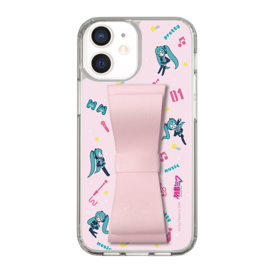 Slim Protection Case - STAND & RING RIBBON Sakura Pink［ HATSUNE MIKU - Ribbon - Instrumental - Pink ］