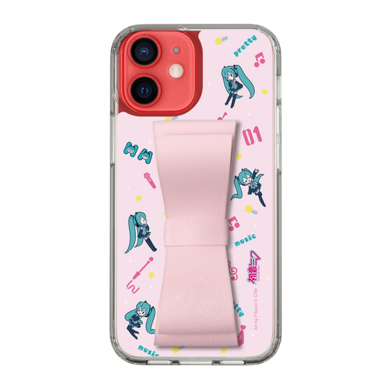Slim Protection Case - STAND & RING RIBBON Sakura Pink［ HATSUNE MIKU - Ribbon - Instrumental - Pink ］