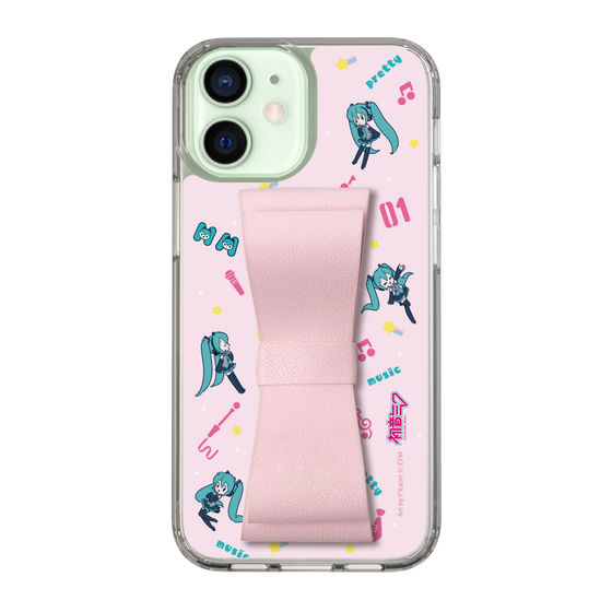 Slim Protection Case - STAND & RING RIBBON Sakura Pink［ HATSUNE MIKU - Ribbon - Instrumental - Pink ］